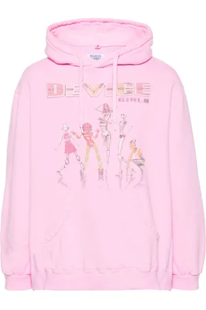DOUBLET Graphic-print cotton hoodie