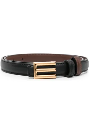 Etro Logo-buckle leather belt
