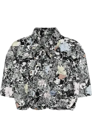 JNBY Asymmetric printed shirt