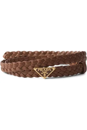Prada Braided leather belt