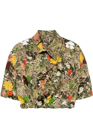 JNBY Asymmetric printed shirt