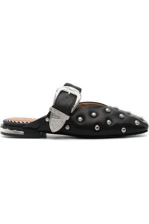TOGA PULLA Stud-embellished leather mules