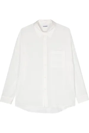 ATTACHMENT Crinkled long-sleeve shirt