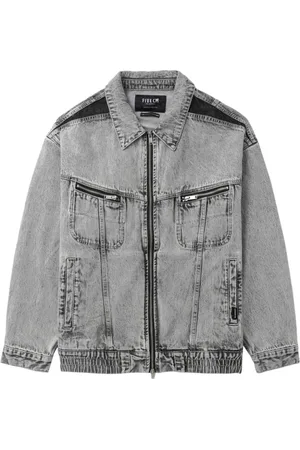 FIVE CM Zip-up denim jacket