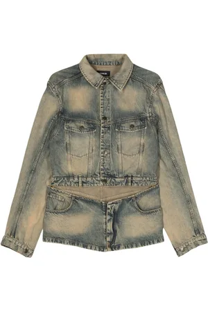 EgonLab Cut-out detail denim jacket