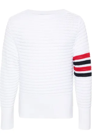 Thom Browne 4-Bar stripe cotton jumper