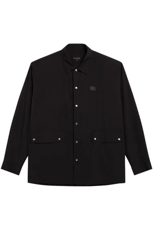 AGNÈS B. Dino-badge press-stud shirt