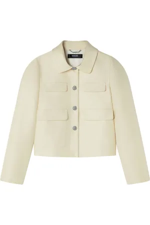 VERSACE Silk-blend cropped jacket
