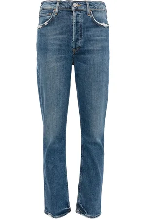 AGOLDE Riley high-rise straight-leg jeans