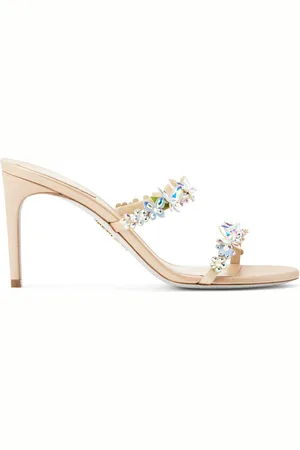 RENE CAOVILLA Bessie 80mm satin mules