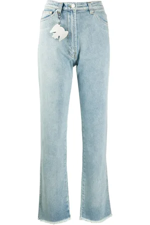 Natasha Zinko Frayed flared jeans