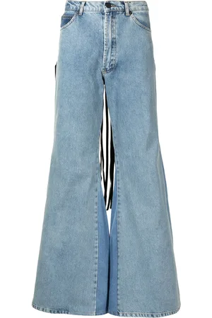 Natasha Zinko Fringed flared jeans
