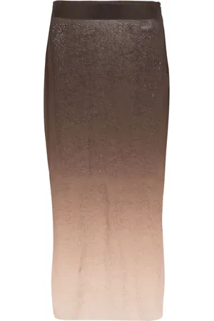 ANDREADAMO Rhinestone-embellished midi skirt