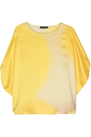 GIANLUCA CAPANNOLO Iris ombré-effect silk blouse