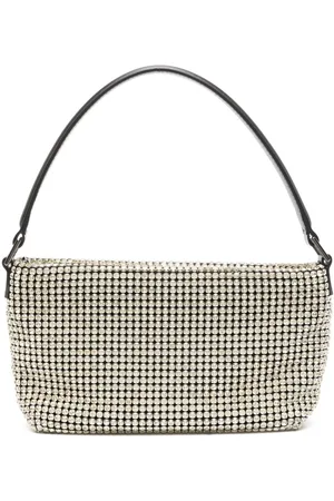 Self-Portrait Small Diamante crystal-embellished tote bag