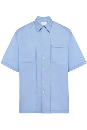 Prada Triangle-logo cotton shirt
