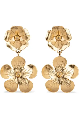 Jennifer Behr 18kt plated Kenzie drop earrings