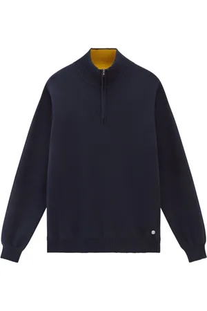 Woolrich Logo-plaque half-zip jumper