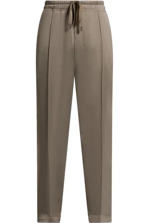 Tom Ford Pintucked cady track pants