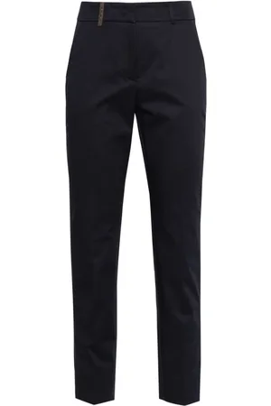 PESERICO SIGN Slim-fit cotton trousers