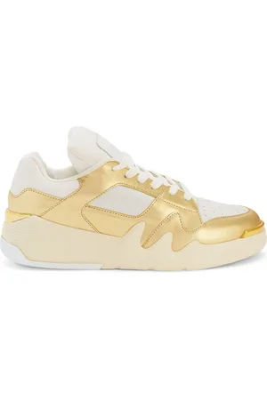 Giuseppe Zanotti Talon metallic low-top sneakers
