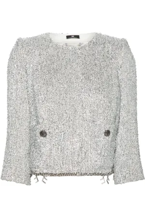 Elisabetta Franchi Tweed cropped jacket