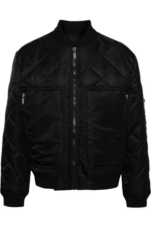 Roberto Cavalli Logo-embroidered bomber jacket