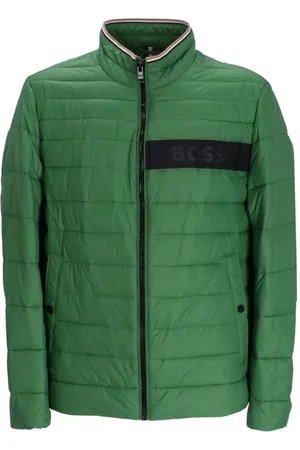 HUGO BOSS Logo-tape puffer jacket