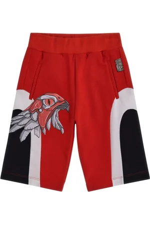 Roberto Cavalli Eagle-print cotton shorts