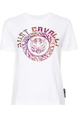 Roberto Cavalli Logo-print cotton T-shirt
