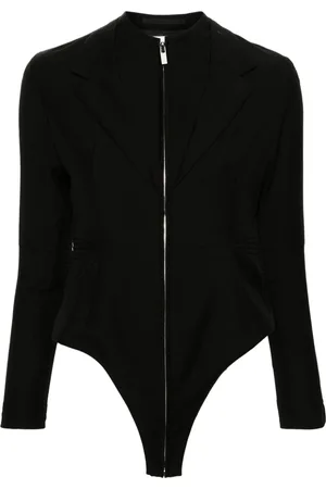 NOIR KEI NINOMIYA Pintuck-detailing tailored bodysuit