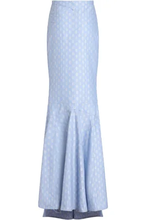 Etro Patterned-jacquard mermaid skirt