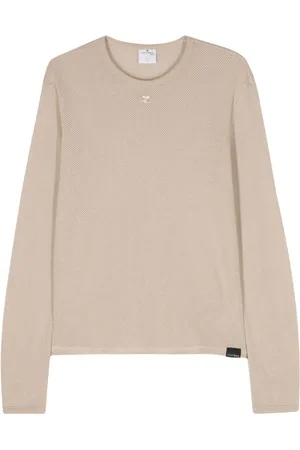 Courrèges Mesh-design long-sleeve T-shirt