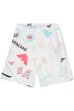 Emporio Armani Logo-print poplin shorts