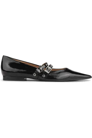 Ganni Pointed-toe ballerina shoes