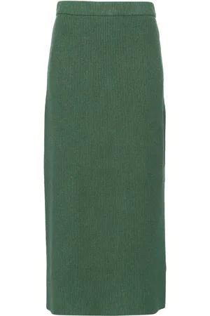 By Malene Birger Kyara ribbed midi skirt