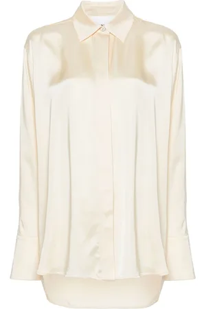 Jil Sander Pointed-collar satin shirt