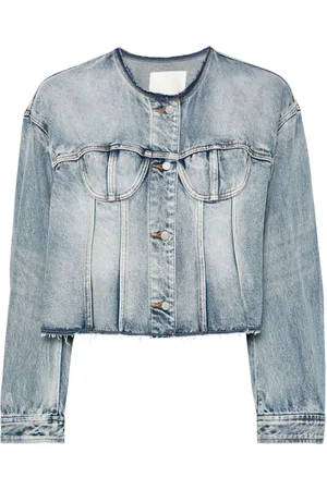 JNBY Raw-hem denim jacket