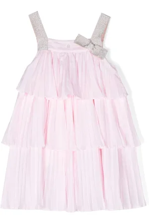 PATACHOU Bow-detail pleated dress