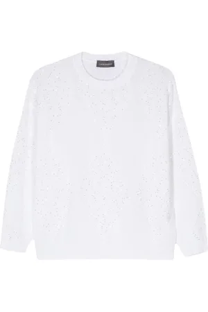 LORENA ANTONIAZZI Sequin-embellished jumper