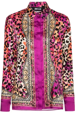 Roberto Cavalli Logo-print long-sleeve shirt