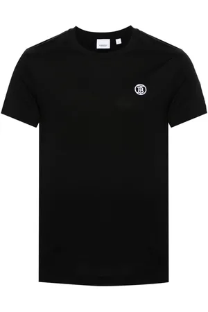 Burberry Logo-embroidered cotton T-shirt