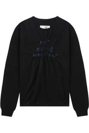 Maison Margiela Slogan-print gathered sweatshirt