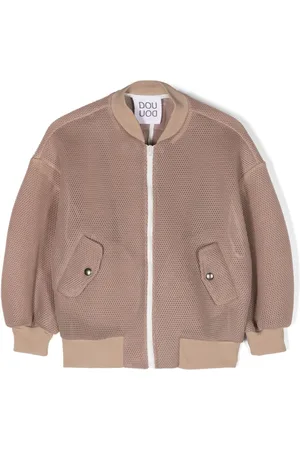 DOUUOD KIDS Semi-sheer mesh jacket