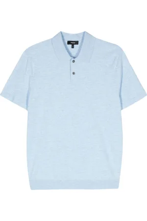 THEORY Mélange short-sleeve polo shirt