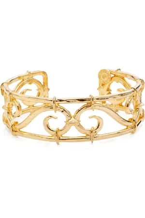 Céline Engraved cuff bracelet
