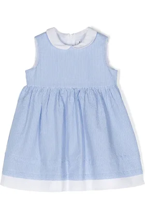 Il gufo Striped sleeveless dress