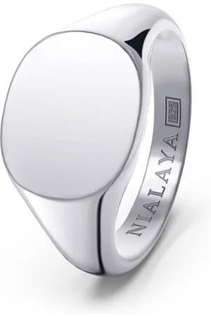 Nialaya Logo-engraved signet ring