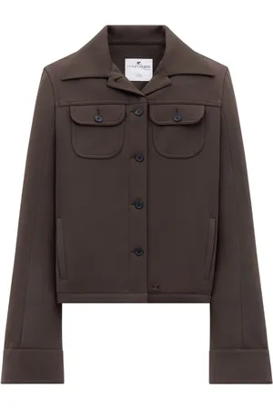 Courrèges Single-breasted twill jacket