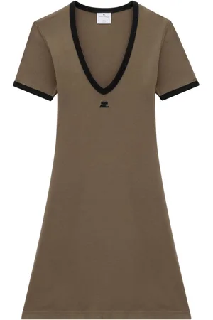 Courrèges V-neck minidress